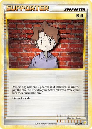 Bill  - Reverse Holofoil HeartGold SoulSilver - Uncommon