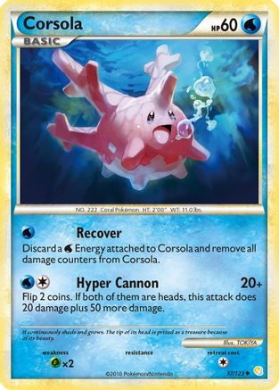 Corsola  HeartGold SoulSilver - Uncommon