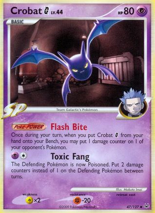 Crobat G  - Reverse Holofoil Platinum - Uncommon