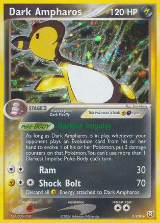Dark Ampharos  - Reverse Holofoil Team Rocket Returns - Holo Rare