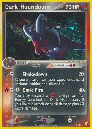 Dark Houndoom - 005/109/109  Team Rocket Returns - Holo Rare