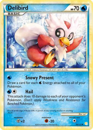 Delibird  HeartGold SoulSilver - Uncommon