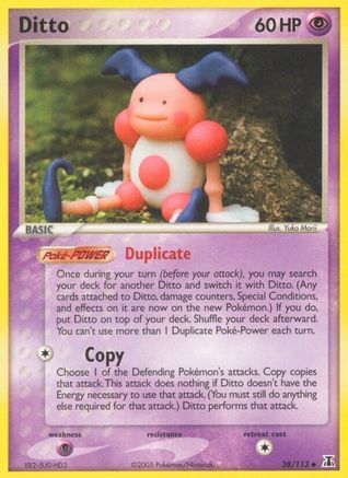 Ditto - 038/113 (Mr. Mime)/113  - Reverse Holofoil Delta Species - Uncommon