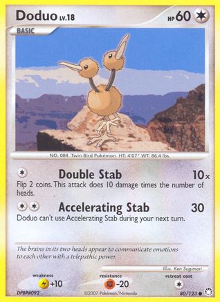 Doduo/123  Mysterious Treasures - Common