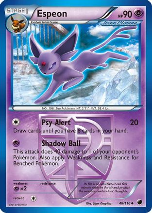 Espeon (Team Plasma) 048/116  Plasma Freeze - Uncommon