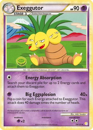 Exeggutor  - Reverse Holofoil HeartGold SoulSilver - Rare
