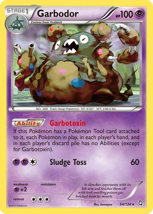 Garbodor  - Reverse Holofoil Dragons Exalted - Holo Rare