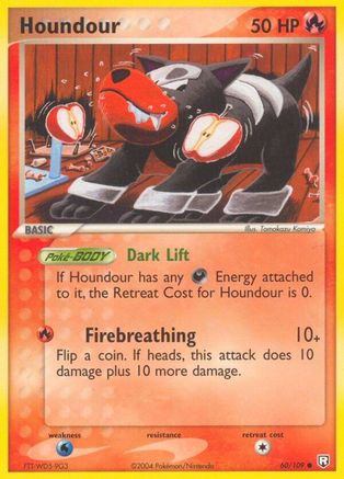 Houndour - 060/109/109  - Reverse Holofoil Team Rocket Returns - Common