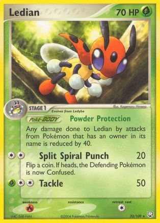 Ledian  - Reverse Holofoil Team Rocket Returns - Rare