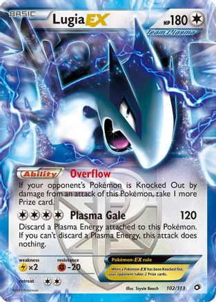 Lugia EX (Team Plasma) 102/113  - Holofoil Legendary Treasures - Ultra Rare