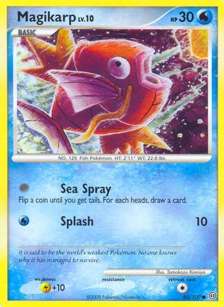 Magikarp 065  - Reverse Holofoil Stormfront - Common