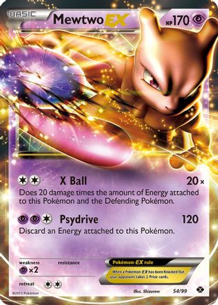 Mewtwo EX 054/99  - Holofoil Next Destinies - Ultra Rare
