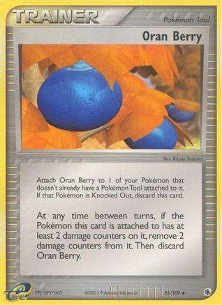 Oran Berry 085  - Reverse Holofoil Ruby and Sapphire - Uncommon