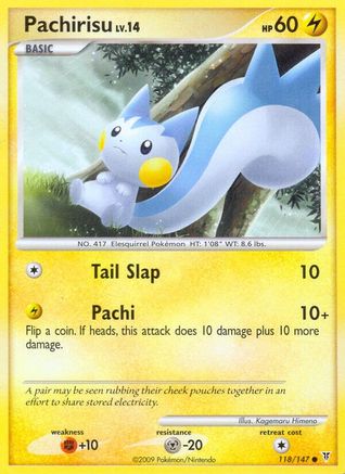 Pachirisu 118  - Reverse Holofoil Supreme Victors - Common