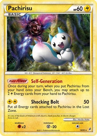 Pachirisu 018/95  - Reverse Holofoil Call of Legends - Holo Rare