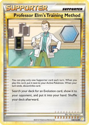 Professor Elm's Training Method  - Reverse Holofoil HeartGold SoulSilver - Uncommon