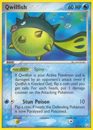 Qwilfish  - Reverse Holofoil Team Rocket Returns - Rare