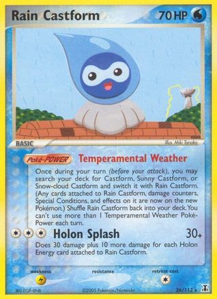 Rain Castform  Delta Species - Rare