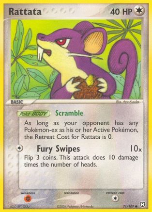Rattata - 071/109/109  - Reverse Holofoil Team Rocket Returns - Common