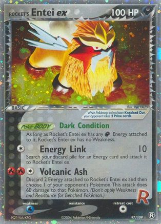 Rocket's Entei ex  Team Rocket Returns - Ultra Rare