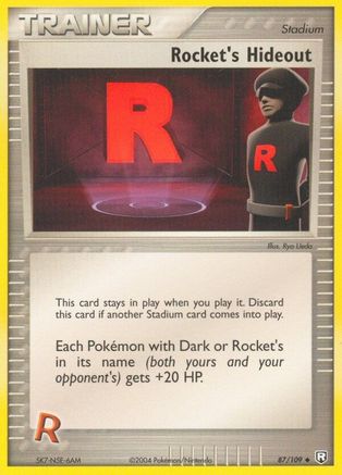 Rocket's Hideout  - Reverse Holofoil Team Rocket Returns - Uncommon