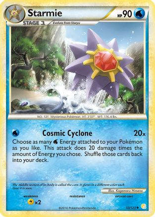 Starmie  - Reverse Holofoil HeartGold SoulSilver - Uncommon