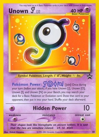 Unown [J] 038/53  WoTC Promo - Promo