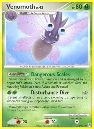 Venomoth  - Reverse Holofoil Secret Wonders - Uncommon