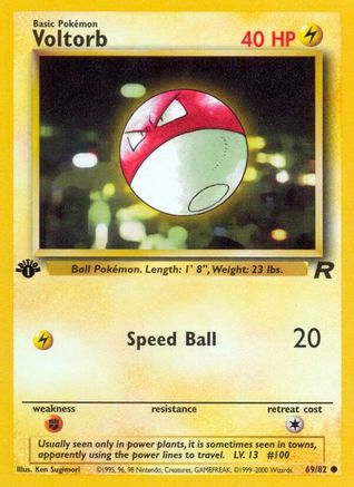 Voltorb 069/82  - Unlimited Team Rocket - Common