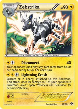 Zebstrika  - Reverse Holofoil Next Destinies - Rare
