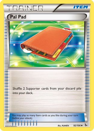 Pal Pad 092/106  XY  Flashfire - Uncommon