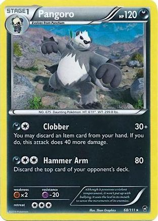 Pangoro 068/111  - Holofoil Deck Exclusives - Holo Rare