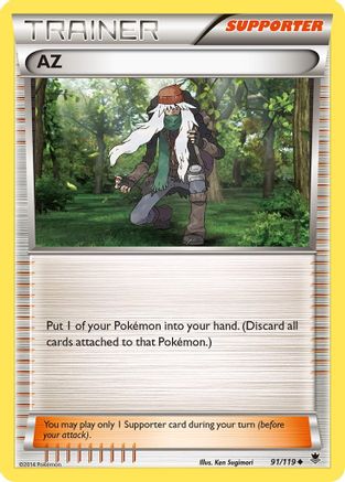 AZ 091/119  - Reverse Holofoil XY  Phantom Forces - Uncommon