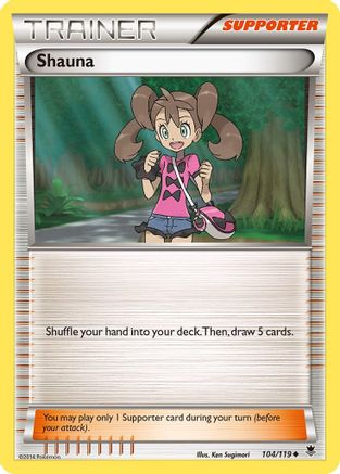 Shauna 104/119  - Reverse Holofoil XY  Phantom Forces - Uncommon