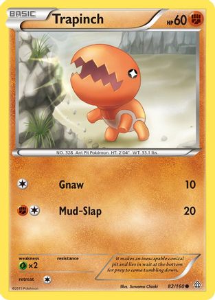 Trapinch  - Reverse Holofoil XY  Primal Clash - Common
