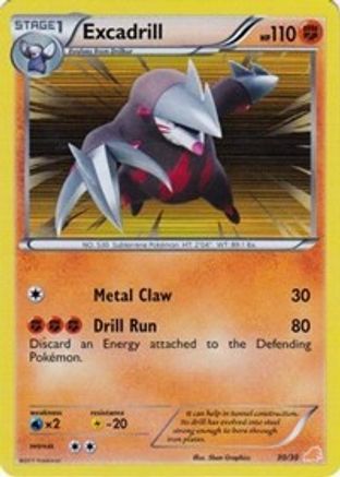 Excadrill (#30 Holo)  - Holofoil BW Trainer Kit Excadrill & Zoroark - Common