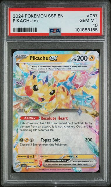 2024 POKEMON SSP EN-SURGING SPARKS #057 PIKACHU ex
