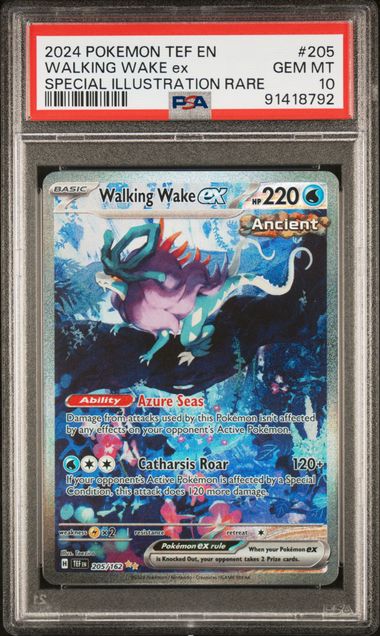 2024 POKEMON TEF EN-TEMPORAL FORCES #205 WALKING WAKE ex SPECIAL ILLUSTRATION RARE