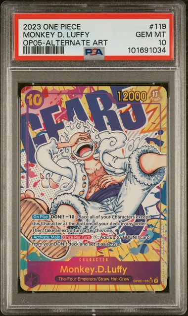 2023 ONE PIECE OP05-AWAKENING OF THE NEW ERA #119 MONKEY D. LUFFY ALTERNATE ART